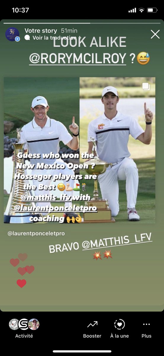 GolfHossegor's tweet photo. Matthis LEFEVRE a gagné le #NewMexicoOpen 🙌🏆⛳️💪🏻🏌️❤️ Bravo aussi à son fidèle coach @LaurentPoncelet 👋👋 #talent #golf #hossegor https://t.co/AwmwvdD2k1