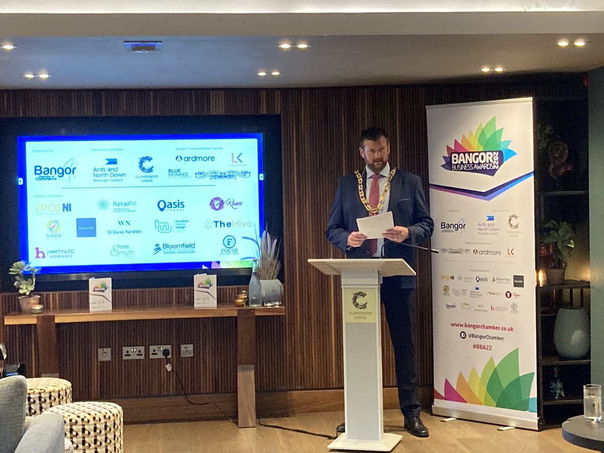 Launch of the #BBA22 Bangor Business Awards run by <a href="/BangorChamberNI/">Bangor Chamber</a> Bloomfield Traders are sponsoring the Customer Service Excellence, Multiple Retailer category. Good luck everyone!