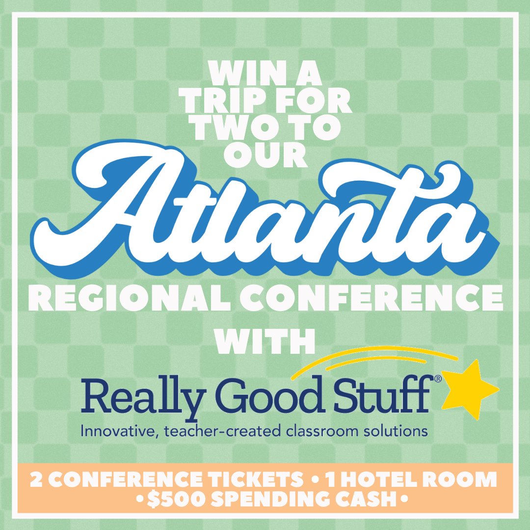 getyourteachon's tweet photo. Giveaway time! 🎉 Our friends at @reallygoodstuff have a chance for YOU to win the grand prize of a trip for two to GYTO ATL! Check out how to enter & what else you could win at https://t.co/mm7GhXkAzG!
#gyto #getyourteachon #reallygoodstuff https://t.co/t6I6g3y0S6