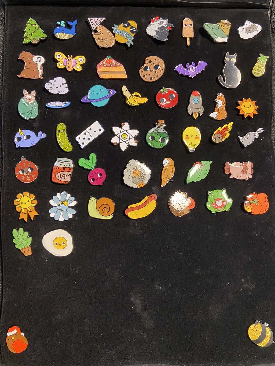 70s_baby's tweet photo. Finally getting round to sorting my @PinBadgeClub badges. Little works of art by @doodlesbyben https://t.co/kukqVPQ02x