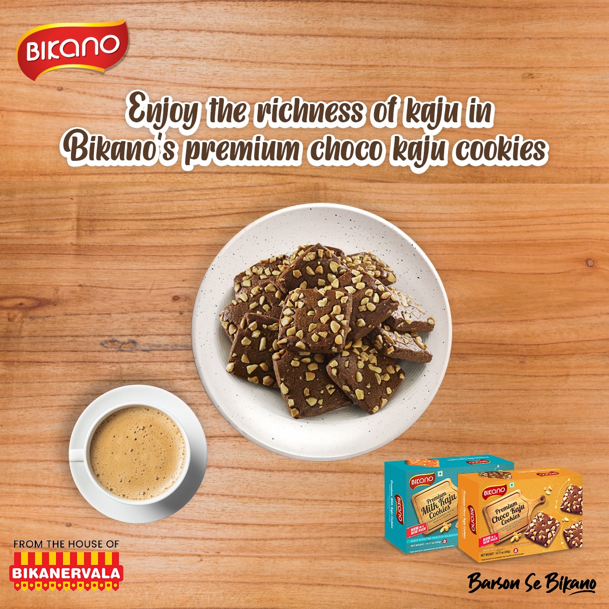 BikanoWorld's tweet photo. The best tea partner, Bikano’s kaju cookies.
#Bikano #BarsonSeBikano #bikanoworld #bikanoIndia #authenticfood #teabuddy #authentictaste #indianflavours #indianfood #munchingtime #munchysnacks #munching #snacklove #snackbox #snackideas #cookies https://t.co/mKeQNi7Em1