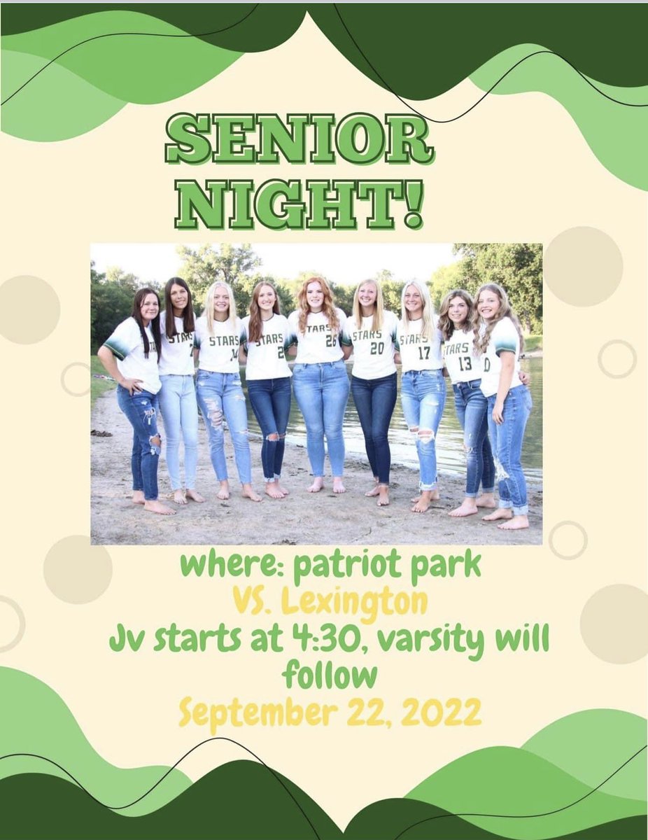 KCStarsSoftbal1's tweet photo. ⭐️🥎STARS🥎⭐️
GAMEDAY!! Last home game of season for the Stars its Senior Night and @LexingtonSoftb1 is going to meet us out at Patriot to slug it out.#KeepItRound #LEO #GoStars #GoBigGreen @prepfastpitch @NebraskaHSSB @jslepicka2 @DarrenWinbergTV https://t.co/YqxBgE5nAf
