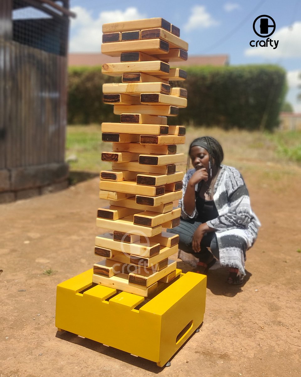 KeCrafty's tweet photo. Finally! The Giant Jenga is now selling😎
Tumeicheza na tukaiweka Tick✔️
Price: KES 10,000
Iwe Naivasha, Kisumu, Diani, au hata Ukambani, Delivery ni countrywide for this item.
Payment on Delivery for orders within Nairobi.
Free Delivery within Nairobi.
Call 0724322330 to order. https://t.co/ykWjobrRzx