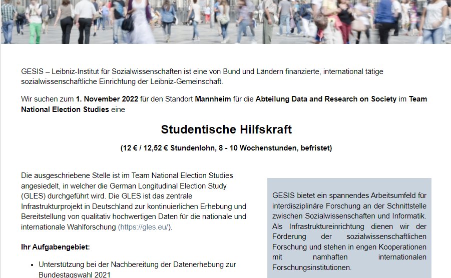 Studentische Hilfskräfte gesucht - spread the word!📣
hidden-professionals.de/HPv3.Jobs/gesi…
hidden-professionals.de/HPv3.Jobs/gesi… <a href="/gesis_org/">GESIS @gesisorg.bsky.social</a>  <a href="/gles_data/">German Longitudinal Election Study (GLES)</a>