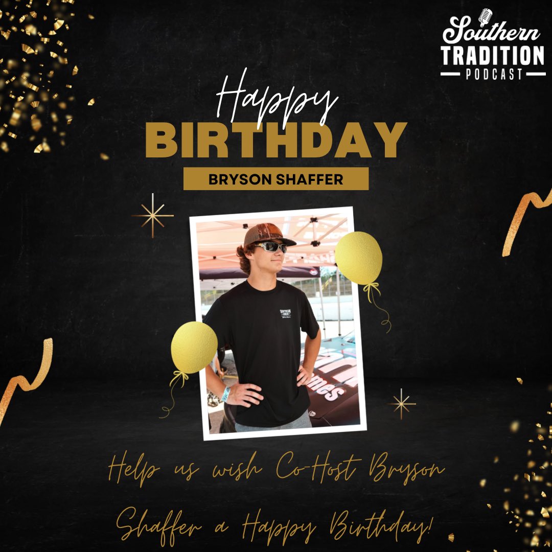 We want to wish one of our Co-Hosts Bryson a Happy Birthday! 🏁