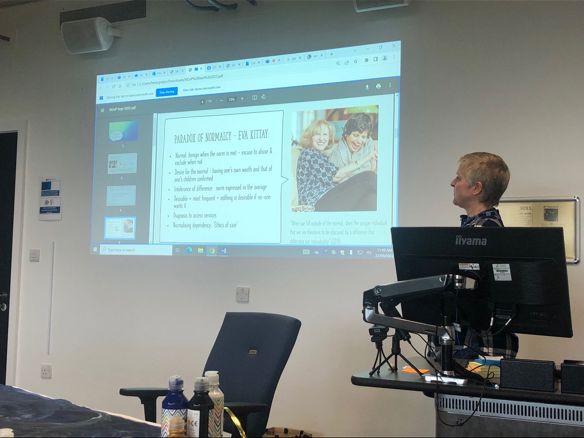 Loved hearing your challenges of normalcy @ClareGillespi15 Looking forward to seeing how that translated into your research and the learning that comes 🤩 #SICoP <a href="/ProfBrendan/">Brendan McCormack</a> @PLDerrington <a href="/DuncsOT/">Duncan Pentland</a>