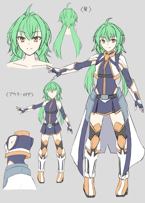 こっちであまり絵あげれてないのでこっそりキャラデザ(変身系ヒロイン)練習してました 