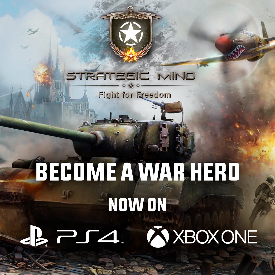 🎊 <a href="/Strategic_Mind/">strategic.minds</a>: Fight for Freedom is now LIVE 
on <a href="/PlayStation/">PlayStation</a> and <a href="/Xbox/">Xbox</a>!

🌎 Saving the stronghold of Freedom from the Axis' oppression lies in your hands!

Become a #Warhero and witness #WW2 from two perspectives!

#TurnBased | #StrategyGame | #IndieGame