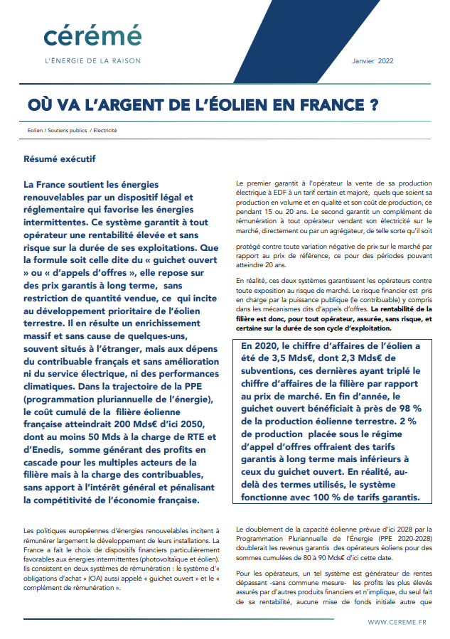 CasalisArnaud's tweet photo. @AN_AfEco
Tant qu'on ne distinguera pas les #EnRp (pilotables) des #EnRi (intermittentes) l'analyse est viciée. Il est impossible de parler des #EnR d'un bloc. Les unes (hydraulique, méthanisation, geoth) sont vertueuses, les autres sont inutiles et ruineuses.
@_Cereme_ https://t.co/B5EIfv2dFf