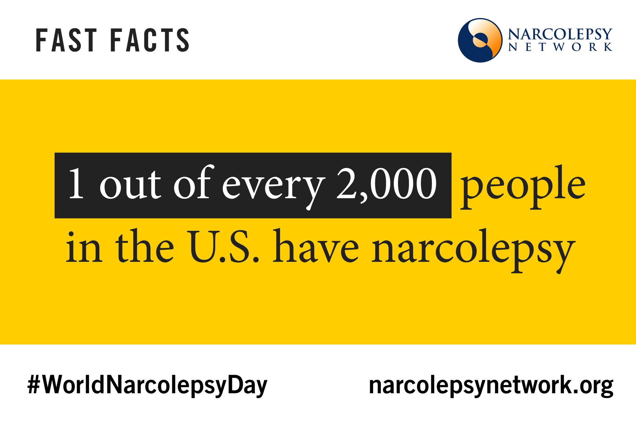 Narcolepsy Network on Twitter "Happy World Narcolepsy Day! Today (9/22