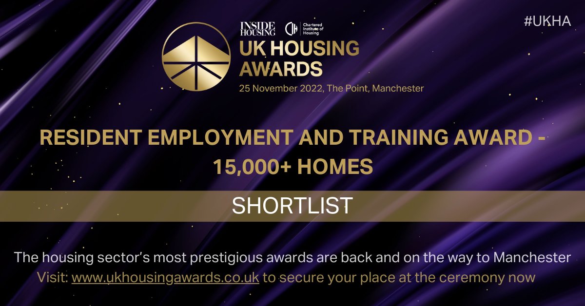 Congratulations to;

@boltonathome 
<a href="/Clarion_Group/">Clarion Housing Group</a> 
Homes Plus
<a href="/KarbonHomes/">Karbon Homes</a>
<a href="/lewishamhomes/">Lewisham Housing Services</a>
@LonghurstGroup
<a href="/nwgrnd_together/">Newground Together</a>
@walsallwhg

on being shortlisted for the UK Housing Awards 2022! #UKHA

Join us at the ceremony this November: ow.ly/BbBC50KF9va