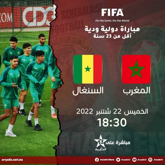 مباشرة على المغربية،  المغرب - السنغال  مباراة دولية ودية لأقل من 23 سنة FdQ13JEWIAEqPIu?format=jpg&name=small