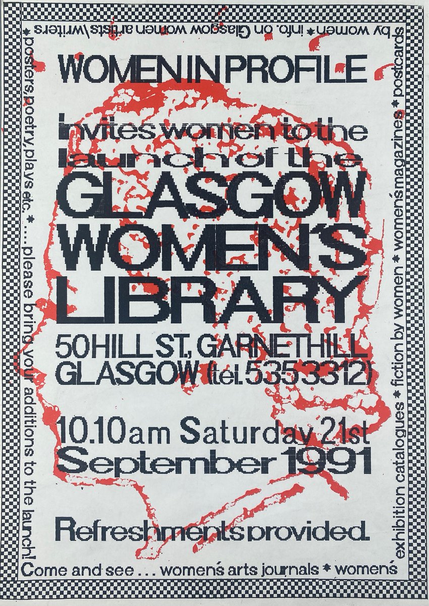 31 years (and one day) ago Glasgow Women’s Library was launched. Come on in &amp; dive into our ‘Three Decades of Changing Minds: Origin Stories’ exhibition to find out how we have survived &amp; thrived all these years. #GWLat30 #heritagefund #happybdaytous #refreshmentsalwaysprovided