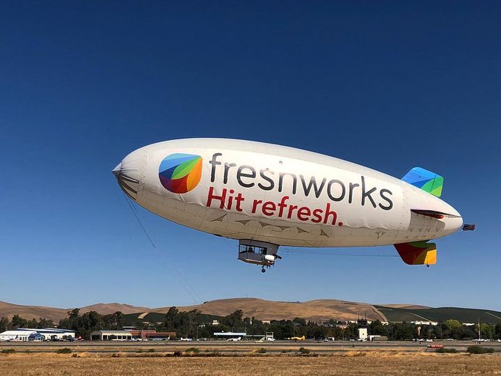 AirSign's tweet image. Does anyone remember this campaign we did with Freshworks? It was fun flying our blimp over the Dreamforce conference. #TBT

@Dreamforce is the world's largest nonprofit technology conference where you can gather to learn with your peers. Learn more here: salesforce.com/dreamforce/.