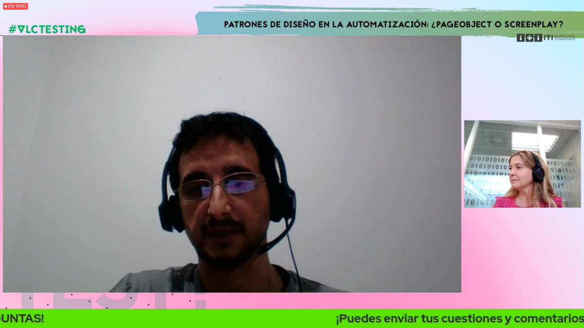 ITI_TIC's tweet photo. Para finalizar la ponencia de @beloquintana llega el turno de preguntas de los espectadores.
Con esto finalizará su intervención en #VLCtesting2022
@ypsomed https://t.co/nRAl1lTpac
