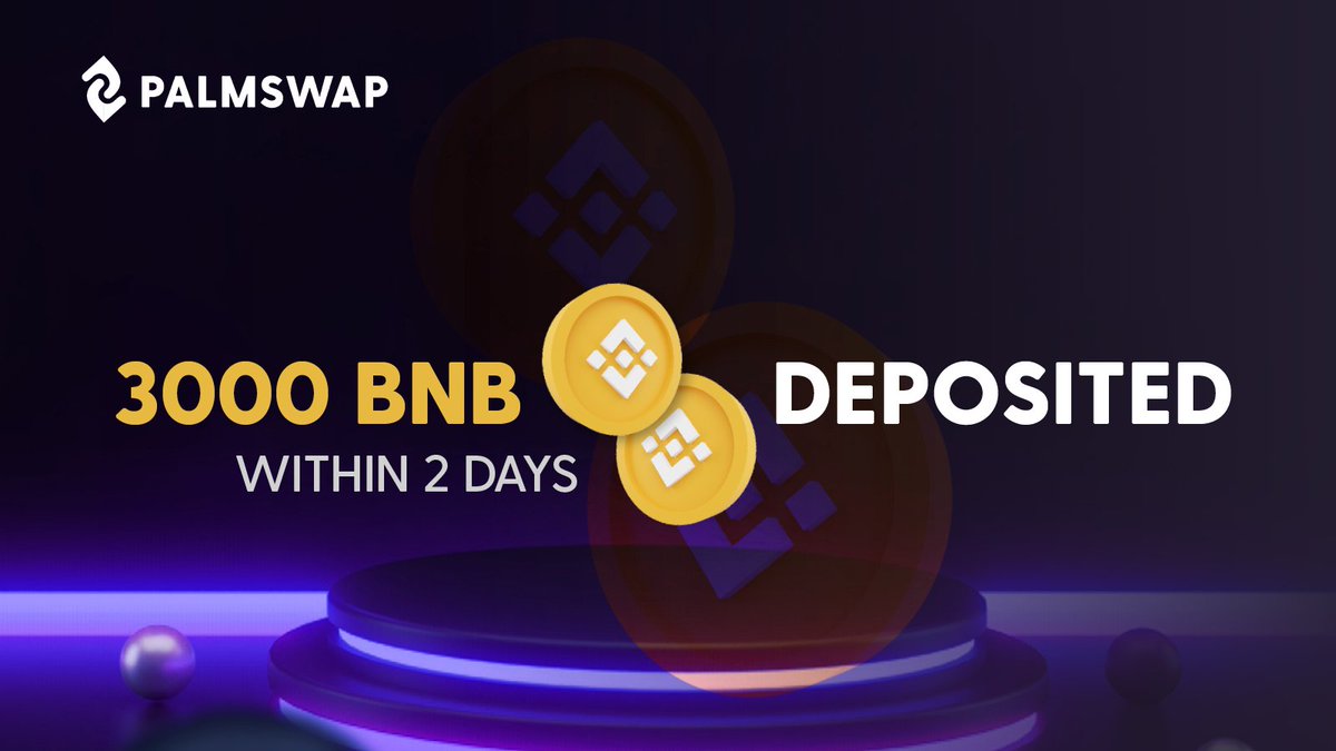 FUNDEDbyFoxify's tweet photo. 3000 BNB deposited after 48 hours in the Community Fair-launch ππ₯³ #letsgopalm
The Fair launch will be closed in the next 24 hours βΌοΈ
Invest now: π
https://t.co/BD0DtqHOm5
Invite Friends and earn 3% comission: π
https://t.co/T1nYeEwP7S https://t.co/IuL4Ft98I8
