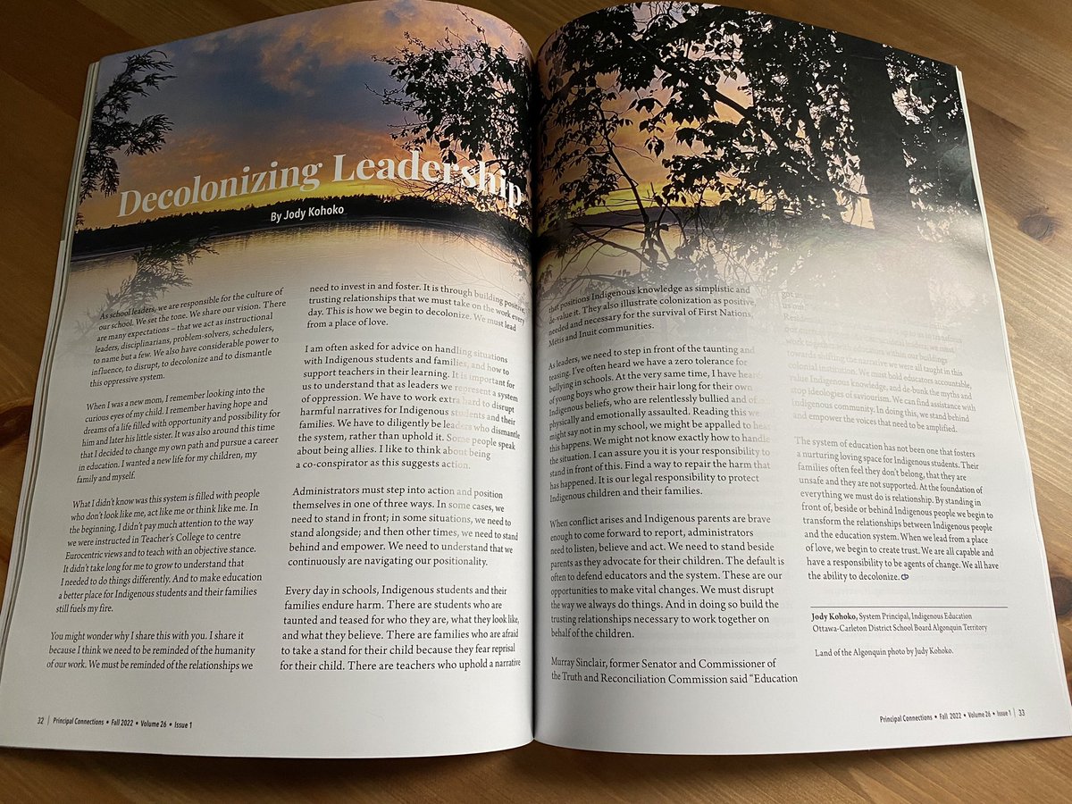 Jody Kohoko (@jodykohoko) on Twitter photo When your friend recommends you do some writing, & you answer! <a href="/NickBertrand9/">Nick Bertrand</a> Here is the article from Principal Connections - Decolonizing Leadership #LeadFromAPlaceOfLove When your friend recommends you do some writing, & you answer! <a href="/NickBertrand9/">Nick Bertrand</a> Here is the article from Principal Connections - Decolonizing Leadership #LeadFromAPlaceOfLove