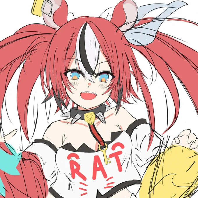色ラフ。修正点が色々みえてくる。 