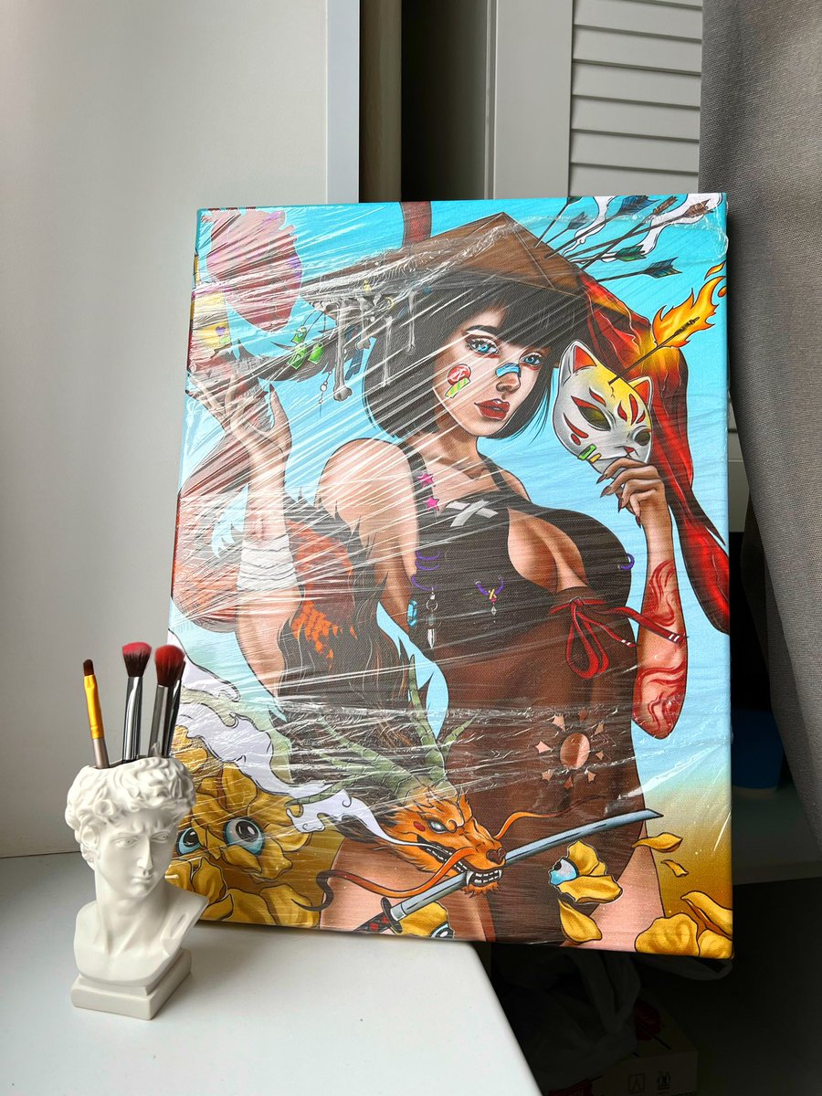 🚨NEWS🚨 ❗️❗️❗️

I go beyond my iPad, on which I create art😱🔥 I printed out my last drop on a real canvas😍⚡️ 
When the sale happens, I will personally sign the canvas and send it to the collector📬How do you like?🚀
#NFT #KatoOGgo #OGCollective 
✈️ LINK BELOW✈️ 👇🏻👇🏻👇🏻