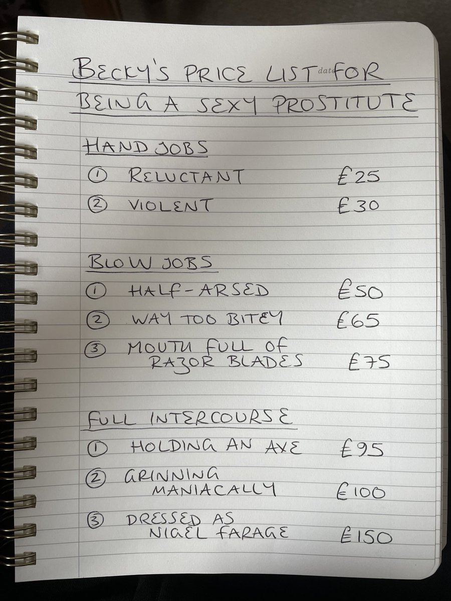 deathtospinach's tweet photo. Oladayo is a potential new love interest

Pros:
- good job
- doesn’t mind my prostitution
- doesn’t put sex first

Cons:
- lives in the USA
- doesn’t say please
- happy for me to give hand jobs in exchange for Amazon cards

It’s a tough one 

🤔 https://t.co/KTULpFiG6R