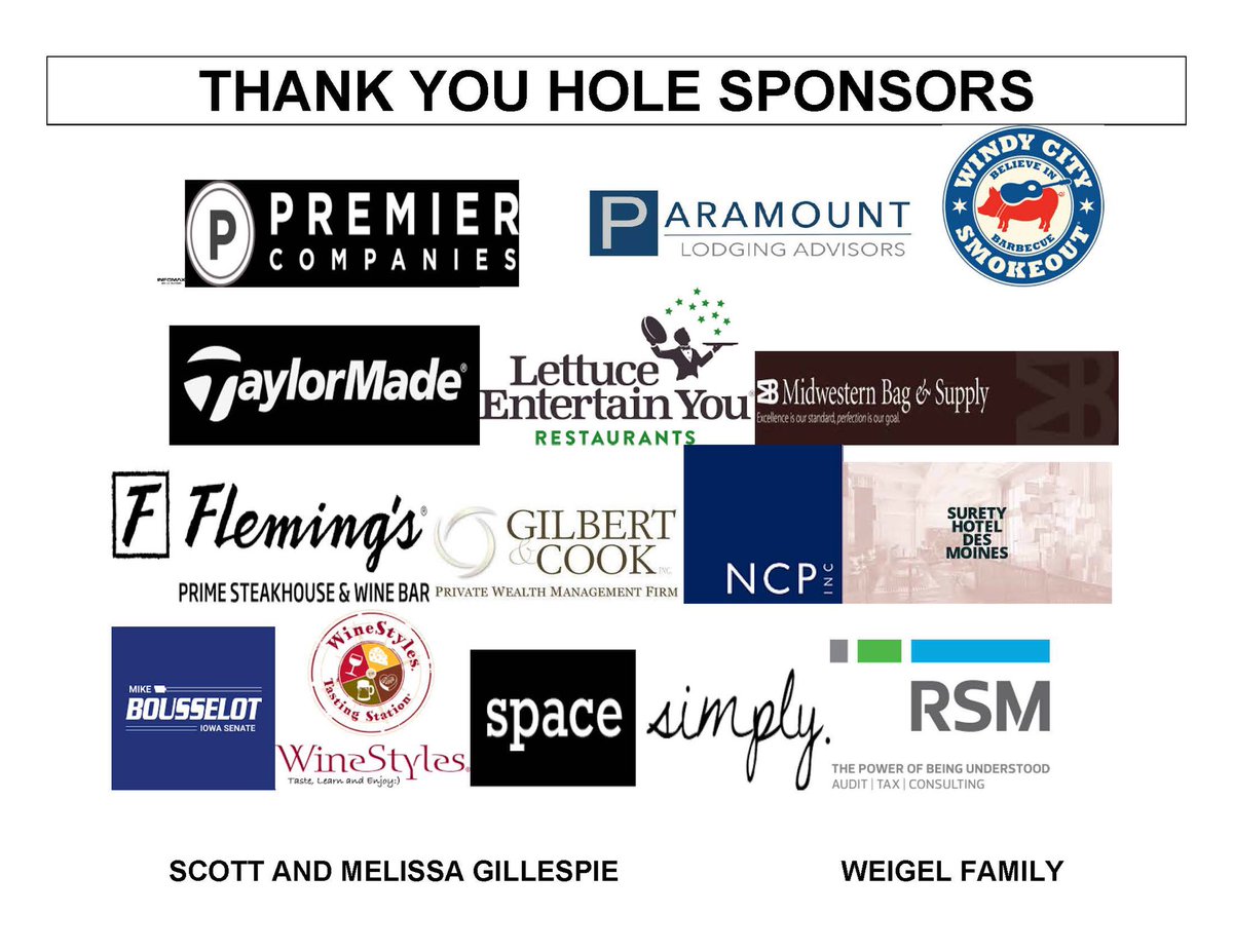 P4CDSM's tweet photo. Thank you to all our hole sponsors today! https://t.co/qjJb7o5nu1