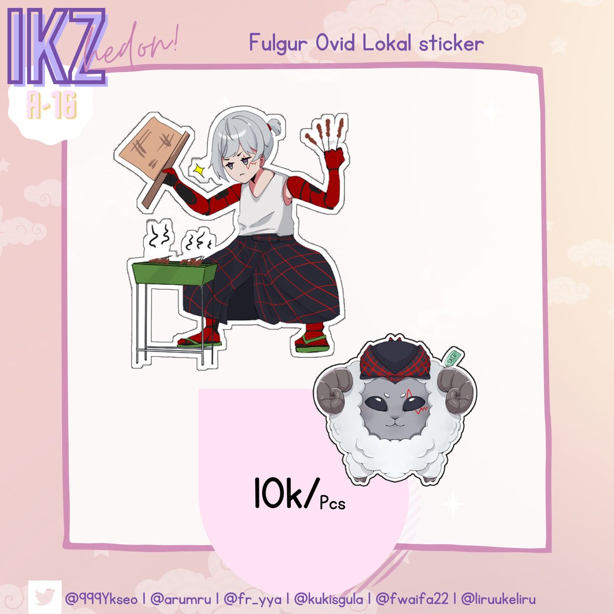 IKZhedon's tweet photo. Selanjutnya dari @/fr_yya yang menciptakan karya untuk pamer cintamu pada oshimu dalam estetika meme dan budaya lokal! Stiker manis yang siap dicaplok di tempat-tempat kamu ingin menunjukkan status sosyelmu sebagai #Tamvanluna #Masteam #Comfydants https://t.co/RIOhFGAQQB