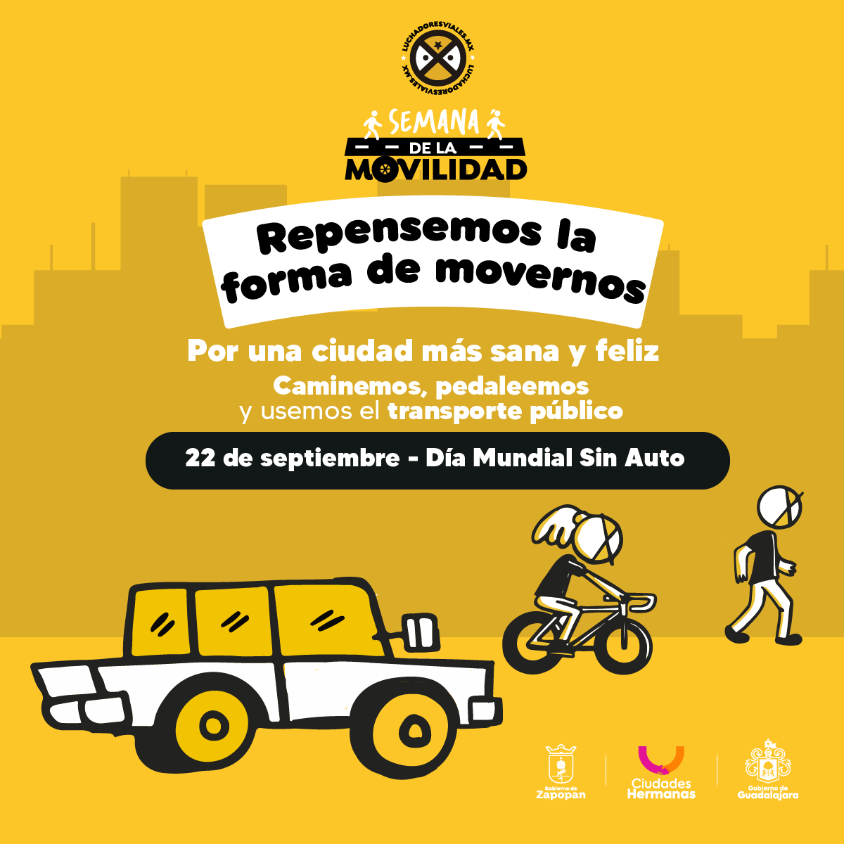 El #DíaMundialSinAuto es una invitación a reflexionar sobre el uso excesivo del automóvil🚗 y sobre las diferentes formas de movilidad🚲🛴🚎🚈 que nos ayudan a cuidar el medio ambiente y mejorar la calidad del aire que todas y todos respiramos.