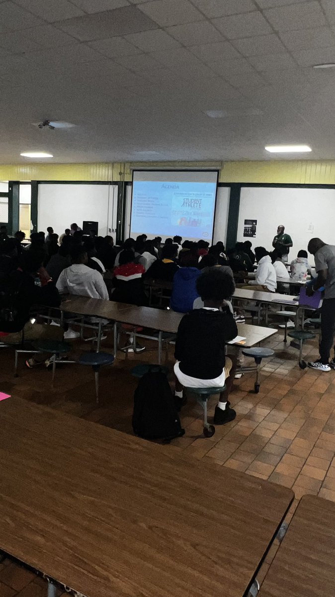 Thank you to the athletic and school counseling for taking time out their day to give our guys some good  information.