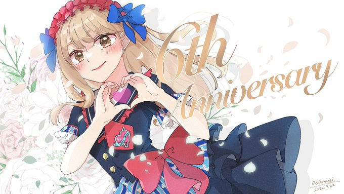 りあちゃんディアステ6周年おめでとうりあちゃんで居続けてくれたからこそ、りあちゃんとの思い出がたくさんできて嬉しい!!大好き!!!!#もちもちりあちゃん#でんぱイラ 