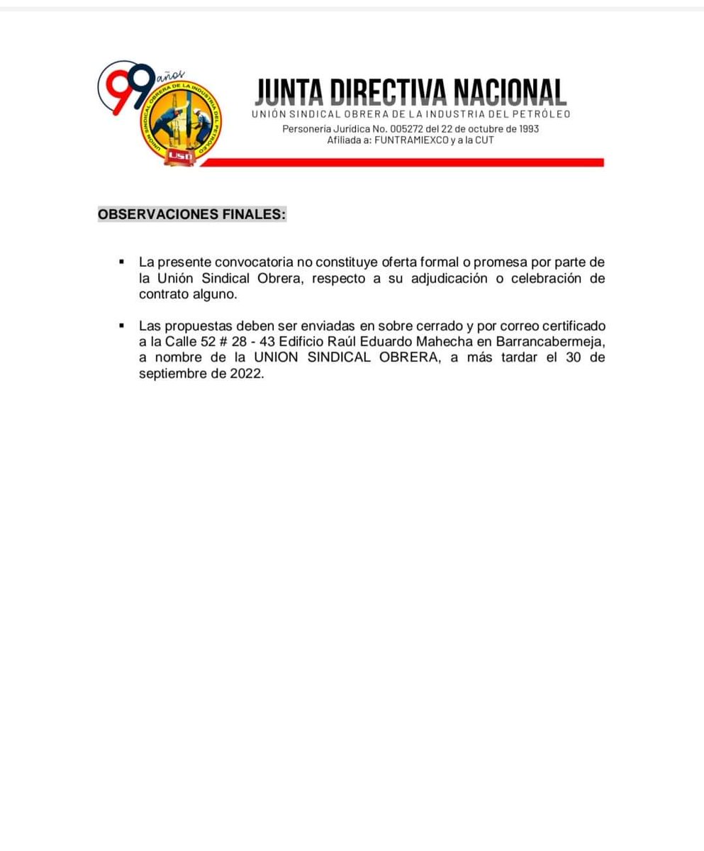 #SomosUSO  #Oportunidad 
La <a href="/usofrenteobrero/">USO Colombia</a> requiere Ingeniero de Sistemas, Informático o Electrónico.