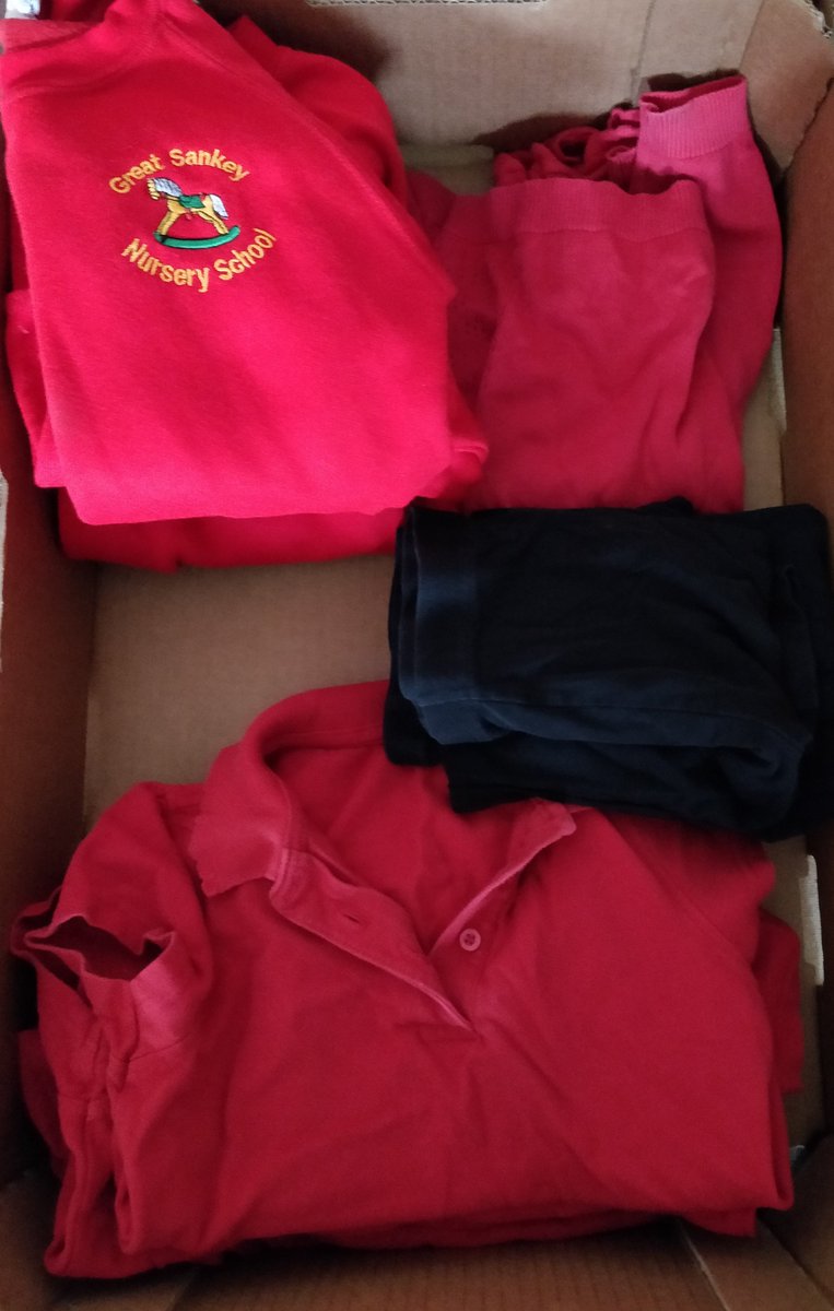 JaneLove07's tweet photo. @GtSankeyPrimary @gsp_nursery The Pre-Loved School Uniform Shop is taking shape in the Splat Shed. Open every Friday from 3:15pm. All items £1. https://t.co/jxdedKn6gx