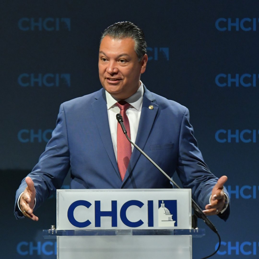 CHCI's tweet photo. Last week, during day 1 of CHCI’s 2022 Leadership Conference, we were honored to be joined by Vice President Kamala Harris, Sen. Alex Padilla and other Members of Congress to discuss important issues impacting the Latino community and the nation.
  
#CHCIHHM22 https://t.co/Qd7UBiYUEn