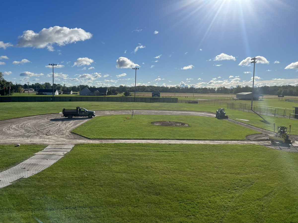 Good Morning Ohio! Beautiful fall morning at North Central High School <a href="/Homefield_/">Homefield</a> <a href="/DuraEdge/">DuraEdge Products</a>