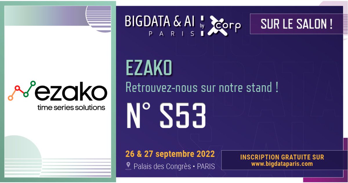 Ezako (@bigdataezako) on Twitter photo Bientôt le salon du <a href="/bigdataparis/">BIG DATA & AI PARIS</a> , Retrouvez nous à notre stand pour discuter de notre logiciel Upalgo et comprendre comment la détection d’anomalies peut améliorer votre entreprise. #BigData #ArtificialIntelligence Bientôt le salon du <a href="/bigdataparis/">BIG DATA & AI PARIS</a> , Retrouvez nous à notre stand pour discuter de notre logiciel Upalgo et comprendre comment la détection d’anomalies peut améliorer votre entreprise. #BigData #ArtificialIntelligence