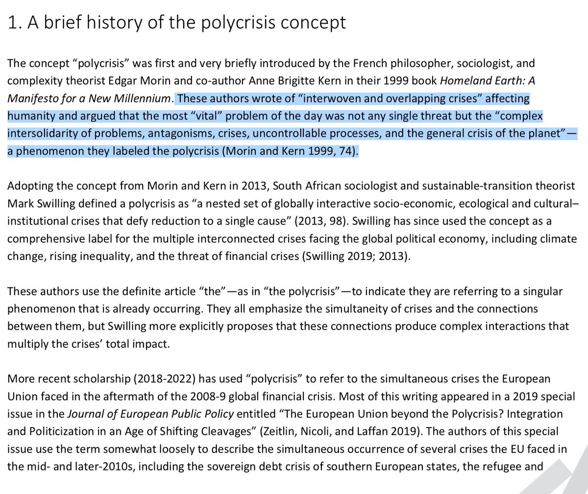 70sBachchan's tweet photo. "Noooo you can't just say omnishambles,shitshow or clusterfuck! Polycrisis has roots in complexity theory, and philosopher Edgar Morin's “complex intersolidarity of problems, antagonisms, crises, uncontrollable processes”

For God's sake Listen to yourself
https://t.co/Roro4wj2zz https://t.co/4tWD8Oz8C0