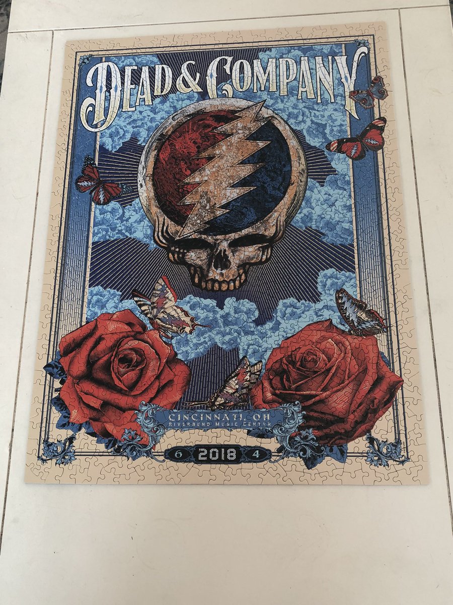 1000 piece jigsaw puzzle, solved with the help of a few sharp friends at the beach.