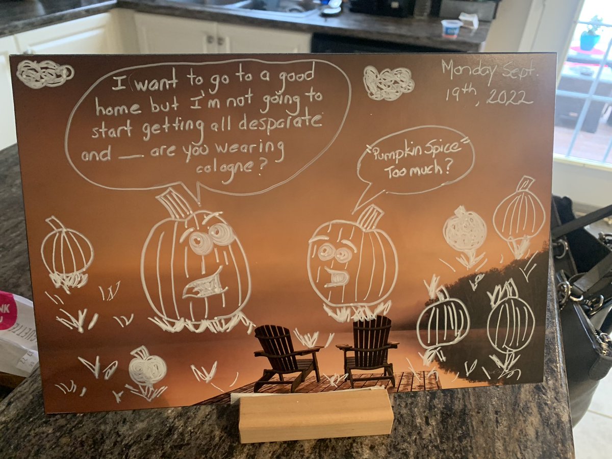 Sharing an Autumn joke from my Mom’s weekly wisdom message board to welcome this new season 🍂🎃🍁 happy Fall everyone!