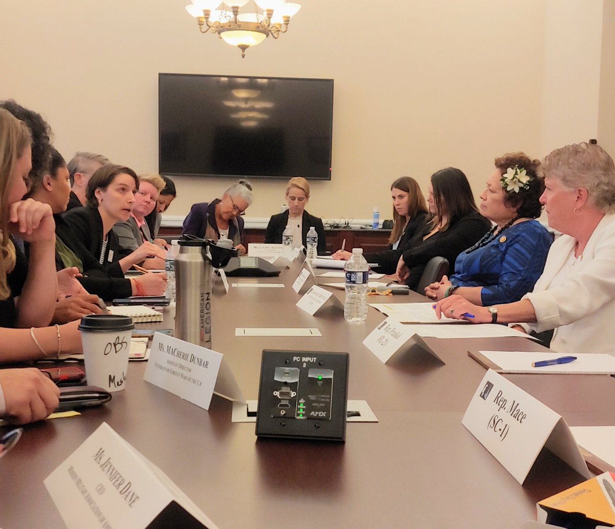 WWP_DC's tweet photo. Earlier this week, Wounded Warrior Project participated in the Women Veterans Task Force Roundtable discussing military-to-civilian transition for military sexual trauma (MST) survivors. #EmpowerWomenVets #WomenVetsTaskForce https://t.co/JrruXxD4hY