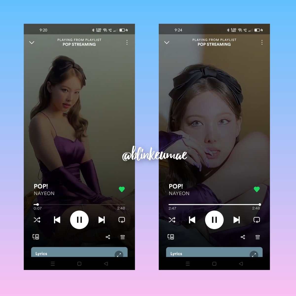 blinkeumae's tweet photo. @keikei_nia @JYPETWICE #NAYEON     
#원스의_노을이_나연이
#POPstar_NayeonDay
@JYPETWICE https://t.co/E63Mdstpxn