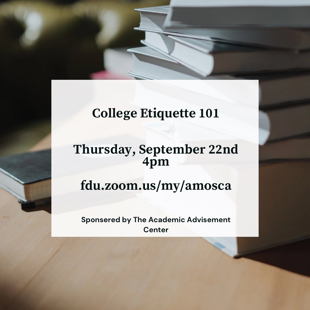 fduMetroAAC's tweet photo. Check out our workshop today at 4pm! https://t.co/frSPrgU9yJ