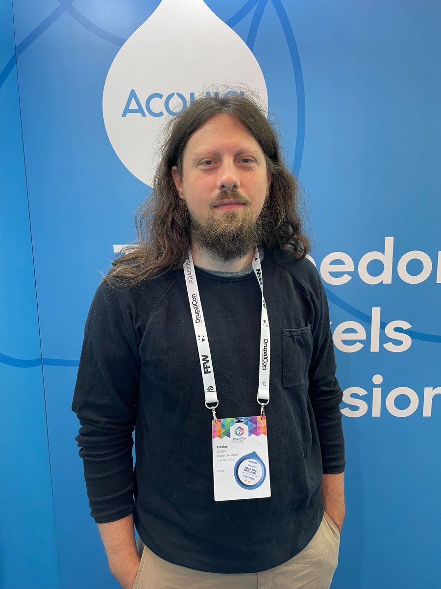 Congratulations Florian Weber on earning <a href="/acquia/">Acquia</a>  Certified Back End Specialist - Drupal 9 <a href="/DrupalConEUR/">DrupalCon Rotterdam 2026</a> #DrupalCon