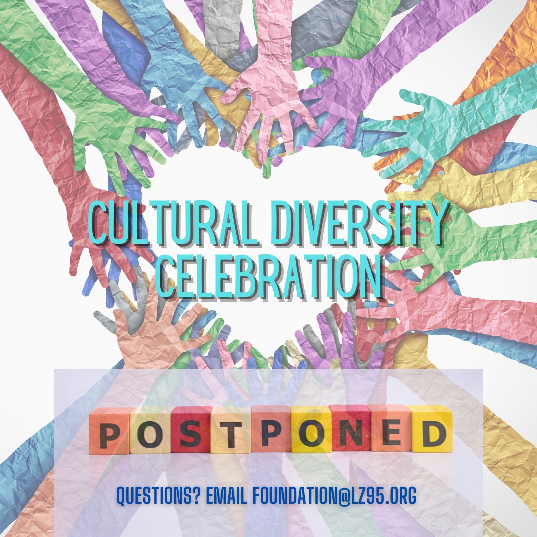 Our Cultural Diversity Celebration originally scheduled for 9/25 will be rescheduled to a later date with information and details to come soon! We are looking forward to celebrating with our community at this event!
