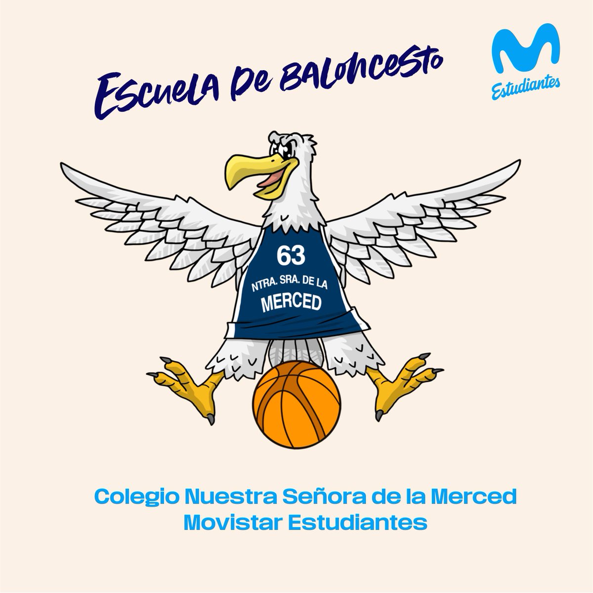 MovistarEstu's tweet photo. ¡NUEVA ESCUELA DE BALONCESTO!
@movistar_es Estudiantes y el Colegio Nuestra Señora de La Merced (La Elipa, Madrid) ofrecen este nuevo proyecto deportivo.

¡Para jugadores/as desde los 8 años!

https://t.co/uLW0XK76KS https://t.co/gKSaejrqhp