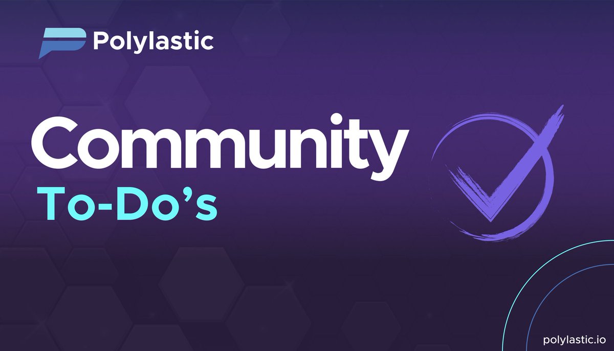 Hi POLX army! After receiving several inquiries on what the community can do to help support Polylastic, we decided to elaborate on a few task that can help bring positive results.

polylastic.medium.com/community-to-d…