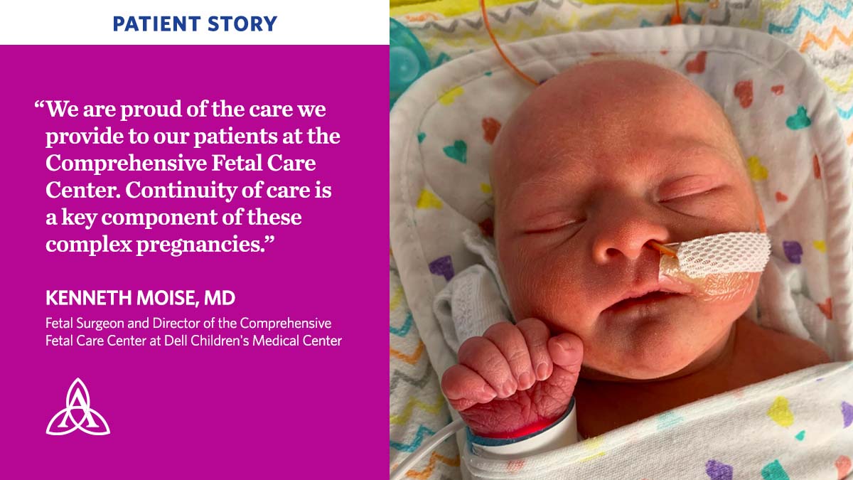 Adrian Gillum was told her baby, Tag, would be stillborn. After receiving specialized fetal care at <a href="/dellchildrens/">Dell Children's</a>, Tag survived. In an interview with @CBSAustin, Adrian said, "It just puts everything in perspective, that life is a gift and a miracle." ascn.io/3DLTlUH