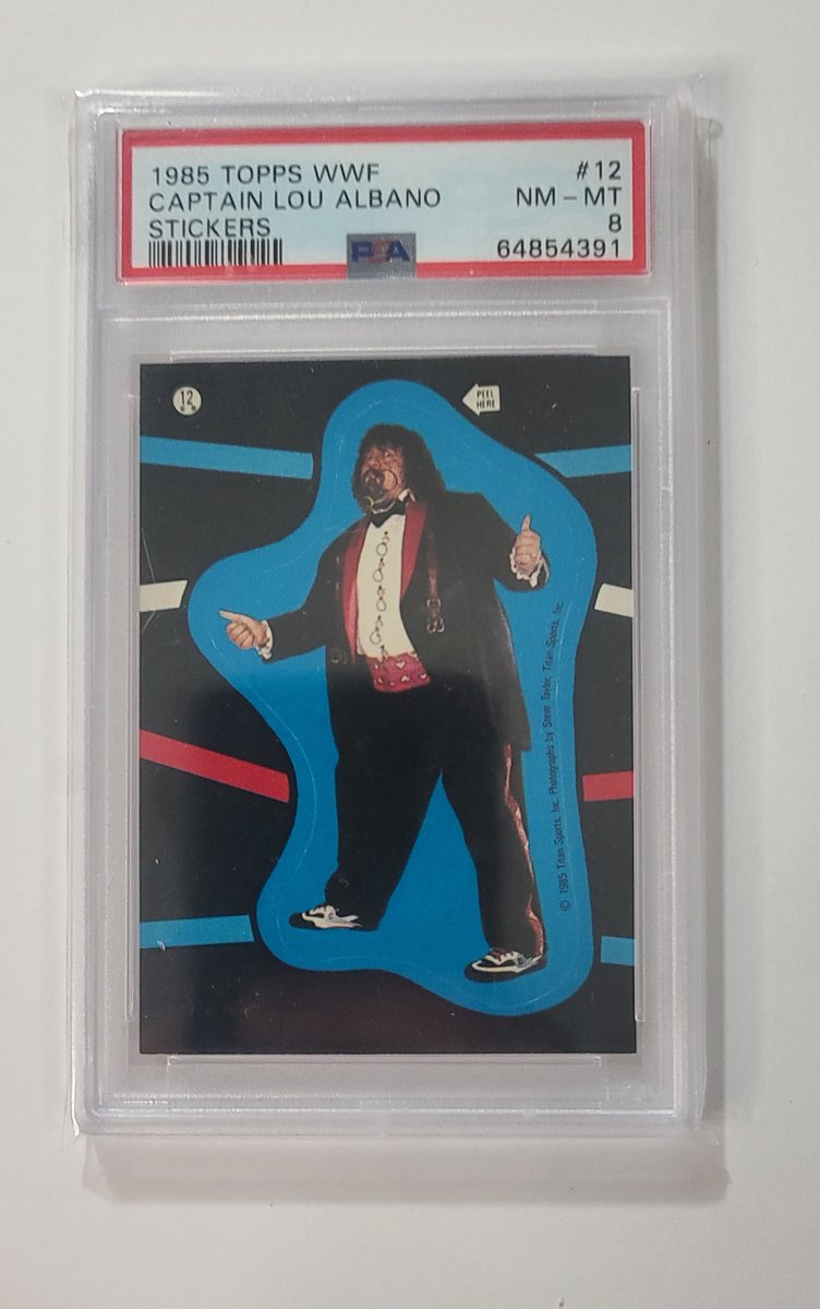 greencircleyall's tweet photo. It's the last night of the #stacksaleyall! The Museum of Cool never really caught on. So, let's get these cool cards in cool hands! 

Captain Lou sticker. PSA 8. $15. 

#wrestlingcards #tradingcards #thehobby https://t.co/OrpPjQ7Fuh