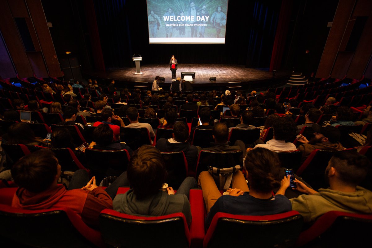 IP_Paris_'s tweet photo. #WelcomeDayIPParis - The new #Master and #PhDTrack students have joined a conference this morning to get to know more about #InstitutPolytechniquedeParis and its mission to bolster itself as a leading institute of science and technology in Europe. https://t.co/QSoptv2PZs