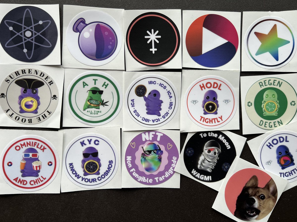 Tardigrades_NFT's tweet photo. If you are coming to the #Cosmoverse come by the @OmniFlixNetwork booth for a chance to get your hands on one of these awesome stickers.

There is that pup sneccin again… 🤔 where is his owner at?🧐 https://t.co/vj1V6GDVKW