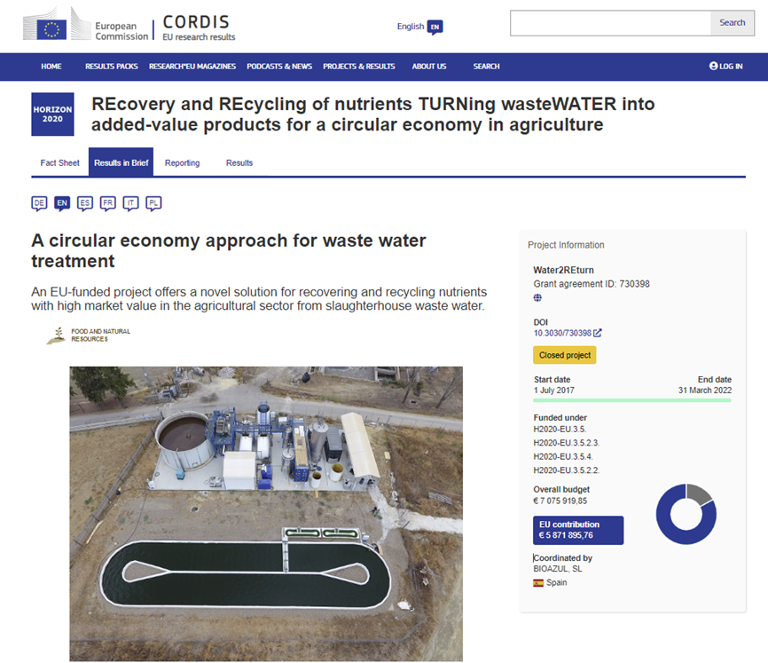 Water2REturn's tweet photo. What a best way to celebrate our recent #1000followers than sharing #Water2REturn results in brief, that have been recently published by  
@CORDIS_EU!
You can find the publication here ➡️ https://t.co/dhnKl8AU6F
#EUresearch 🔬👩🏽‍💻
#TreatingWater2REturnNutrients 🐮💧♻️🌿 https://t.co/vW1Cc68e2y