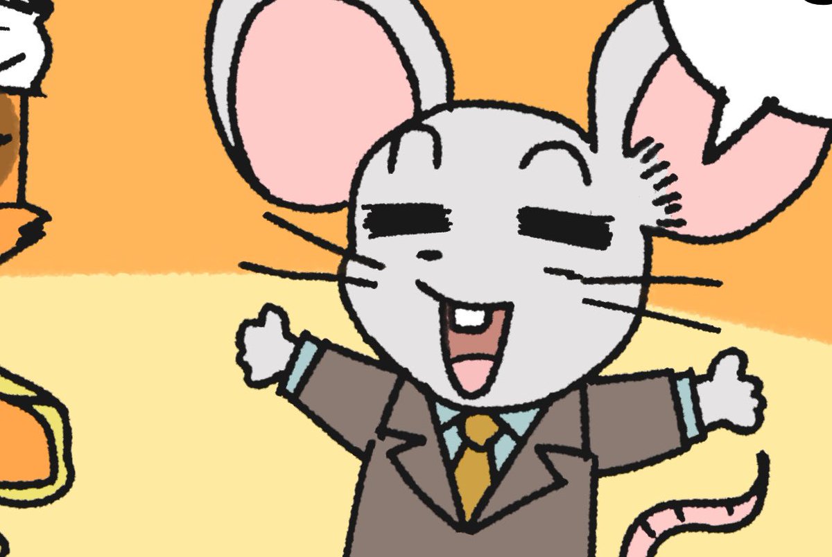 suit formal 1boy necktie mouse male focus tail  illustration images